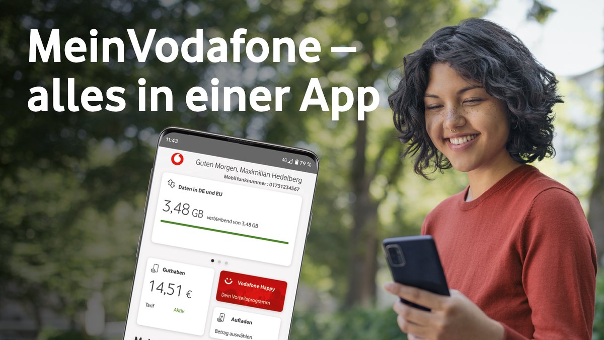 MeinVodafone App: alle Verträge in einer App verwalten